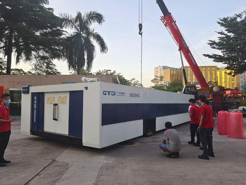 多宝电竞|Home激光8025HC总线高功率12000W光纤激光切割机交付成功